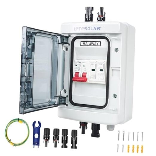 1 String 1000V Solar Disconnect Switch PV Combiner Box, 1 String 40A/DC 1000V