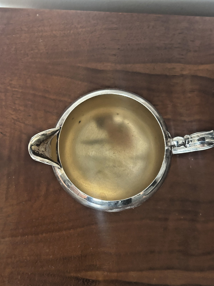 Vintage WM Rogers 4-Pc Silver Plate Tea Set w/ #0870 Tray American Classic