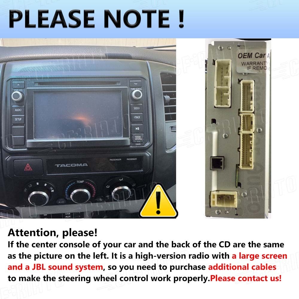 Android 15.0 Car Radio Stereo GPS WIFI Apple Carplay For Toyota Tacoma 2005-2013