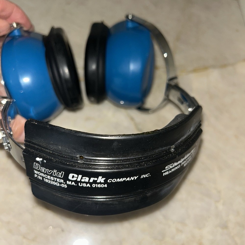 David Clark Model 27 Hearing Protector Blue 18220G-05