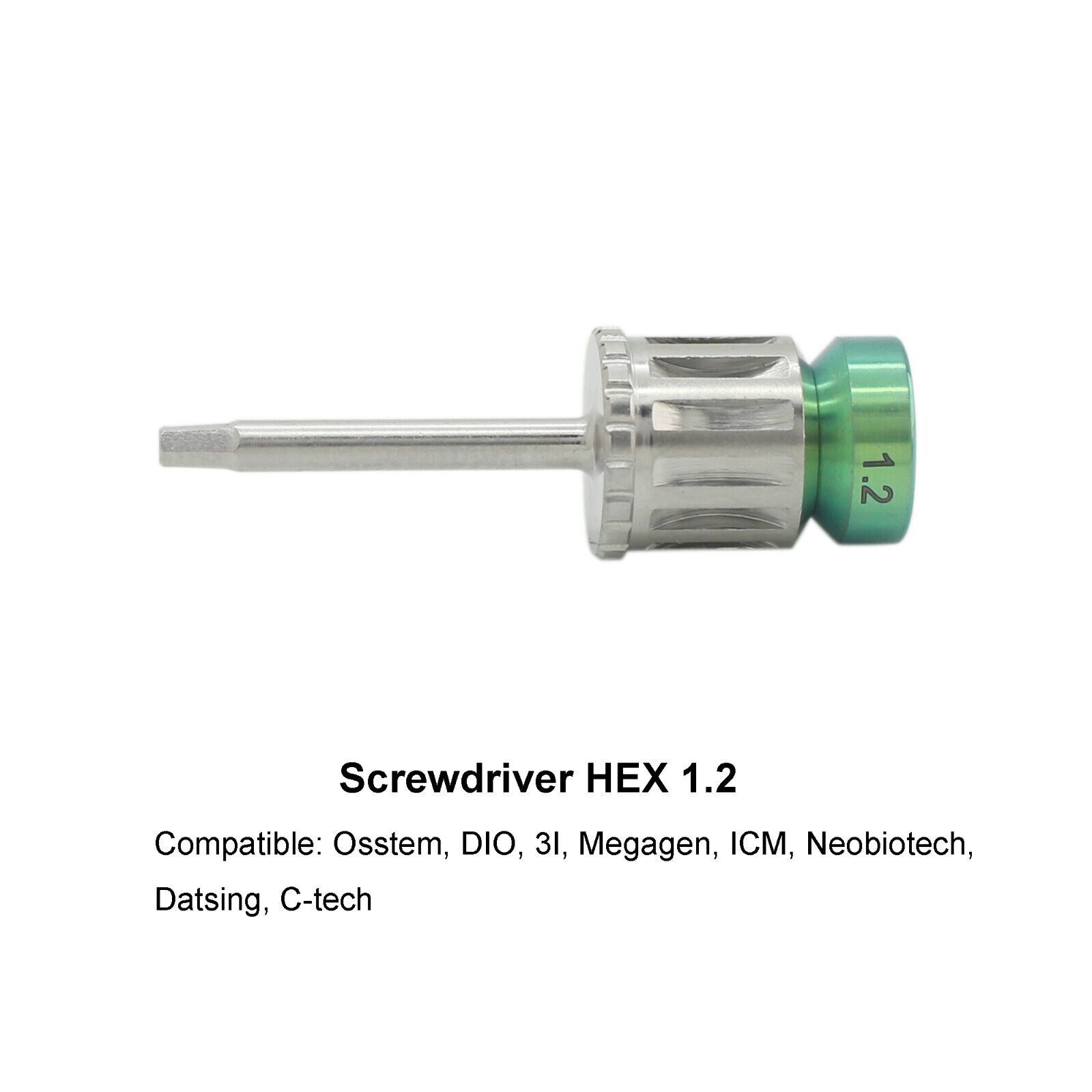 Dental Implant HEX Driver Torque Wrench Straight Multi-Unit Locator Mini Ball