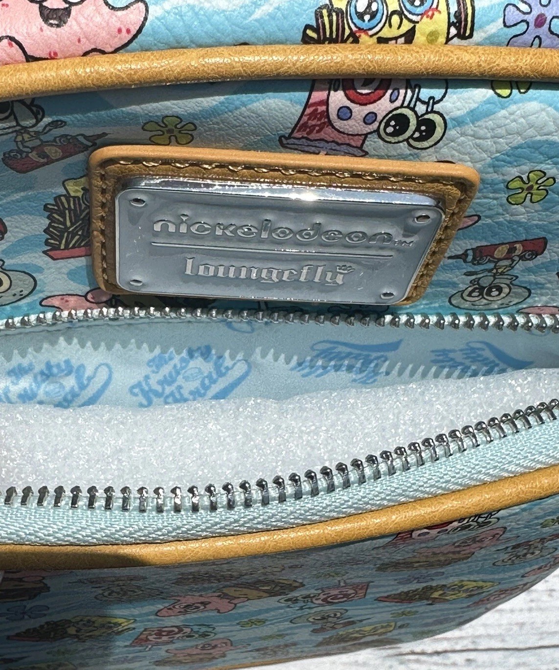 NEW Nickelodeon Loungefly Crossbody Bag Baby Sponge Bob• Patrick• Gary