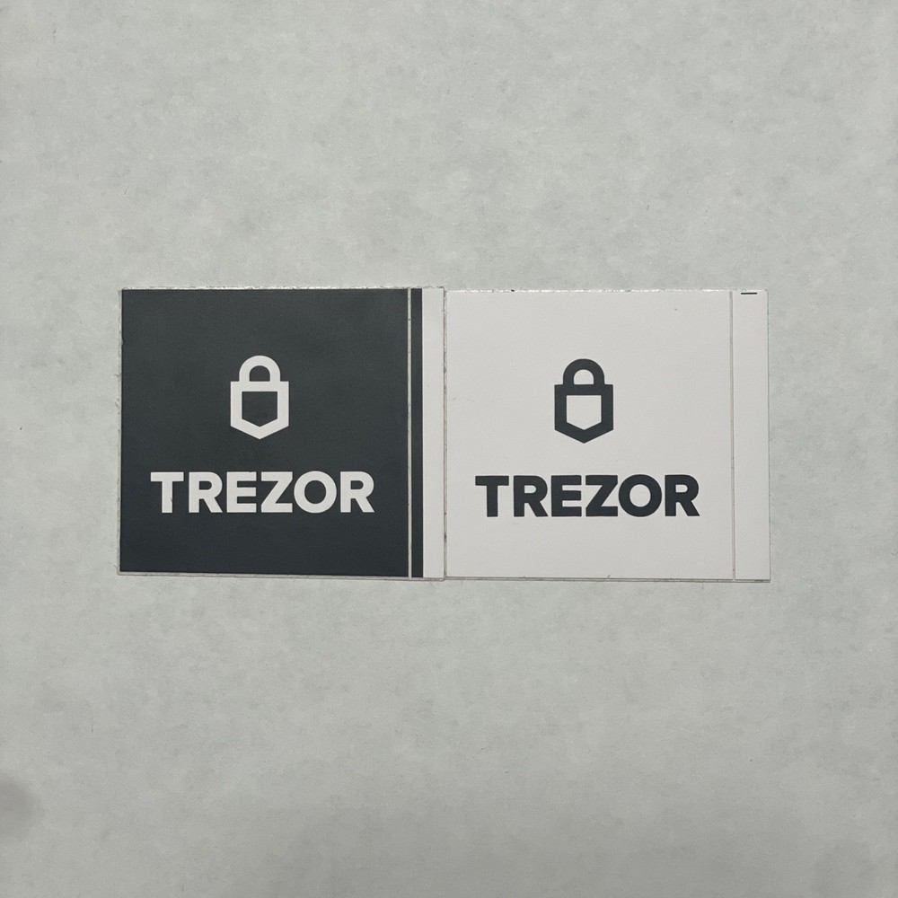 Trezor Sticker Decal White&Black