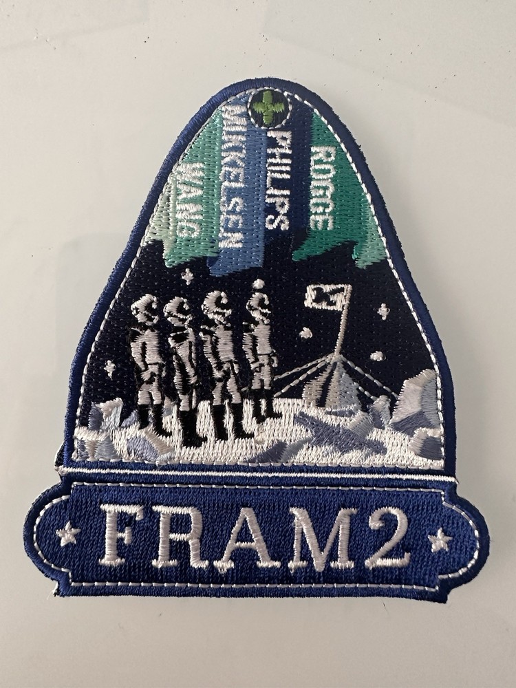 SpaceX FRAM 2 Dragon Commercial Mission Patch 3.5”