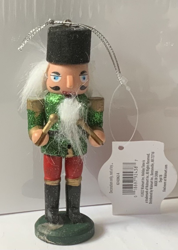 Holiday Time Nutcracker Green Solider