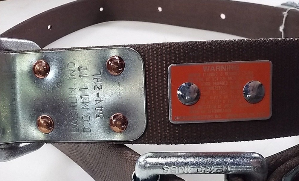 LINEMAN SAFETY STRAP BASHLIN 54N-2HL