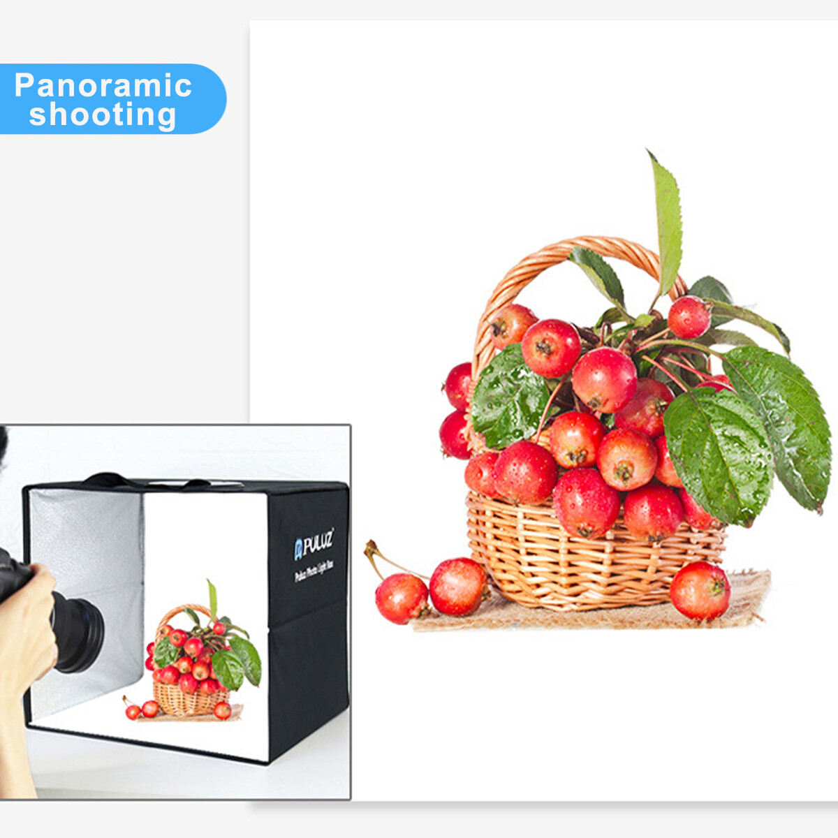 12x12" LED Photo Studio Light Box Portable Folding Photography Shooting Tent Kit