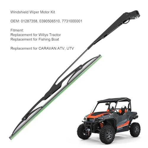 12V Universal Electric Windshield Wiper Motor Kit Replacement for Tractor