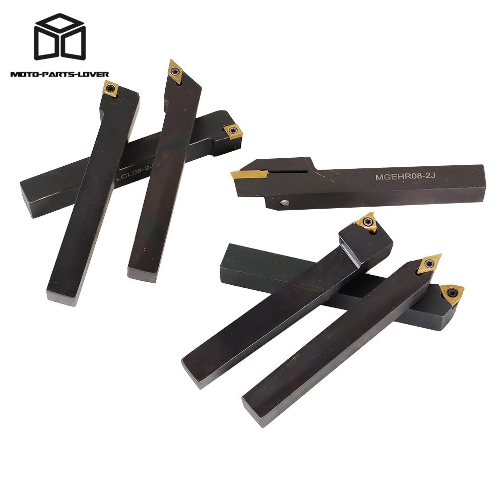 7Pcs Carbide Indexable Turning Tool 1/2" Lathe Tool Bit Thread Insert+Holder Kit