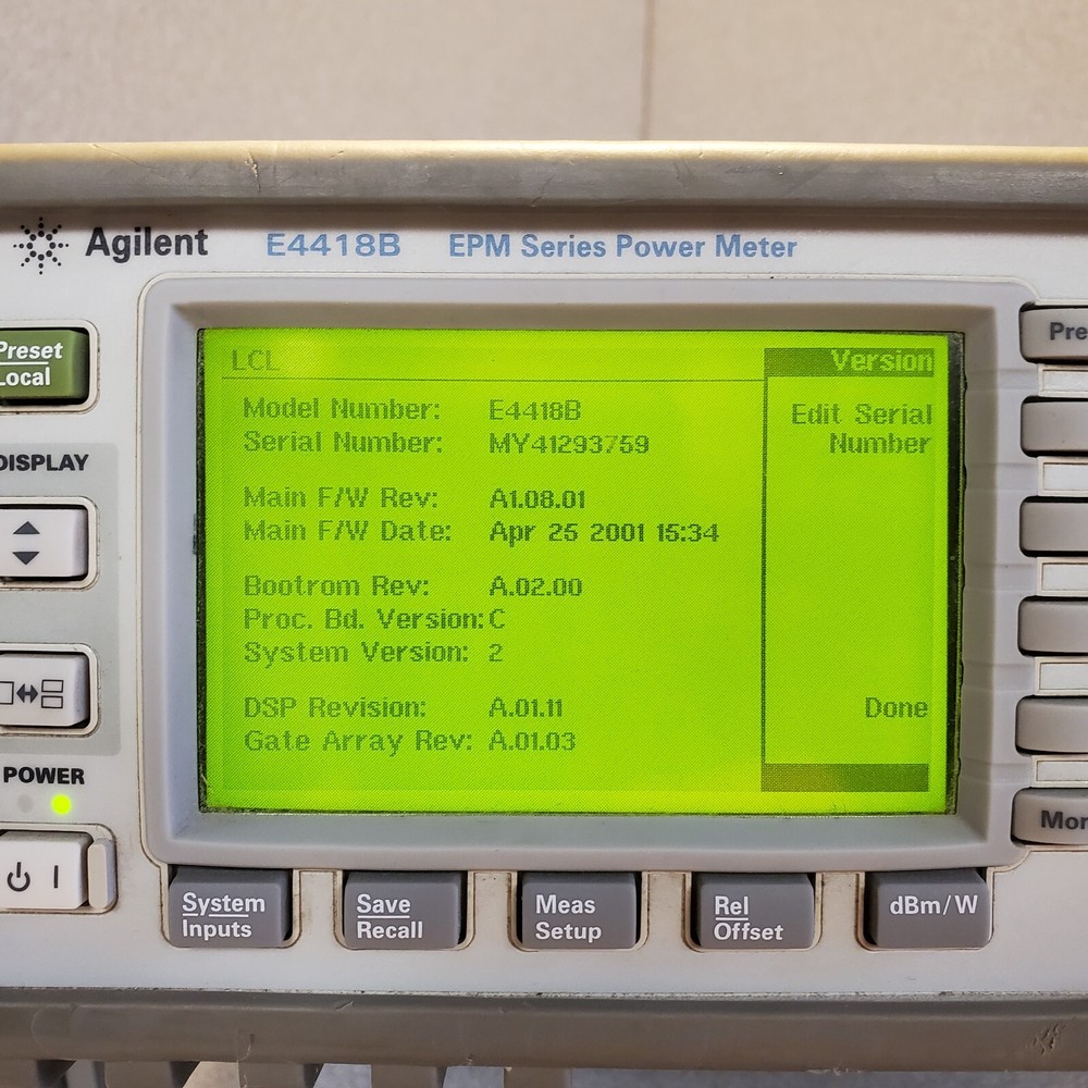 AGILENT E4418B EPM SERIES POWER METER