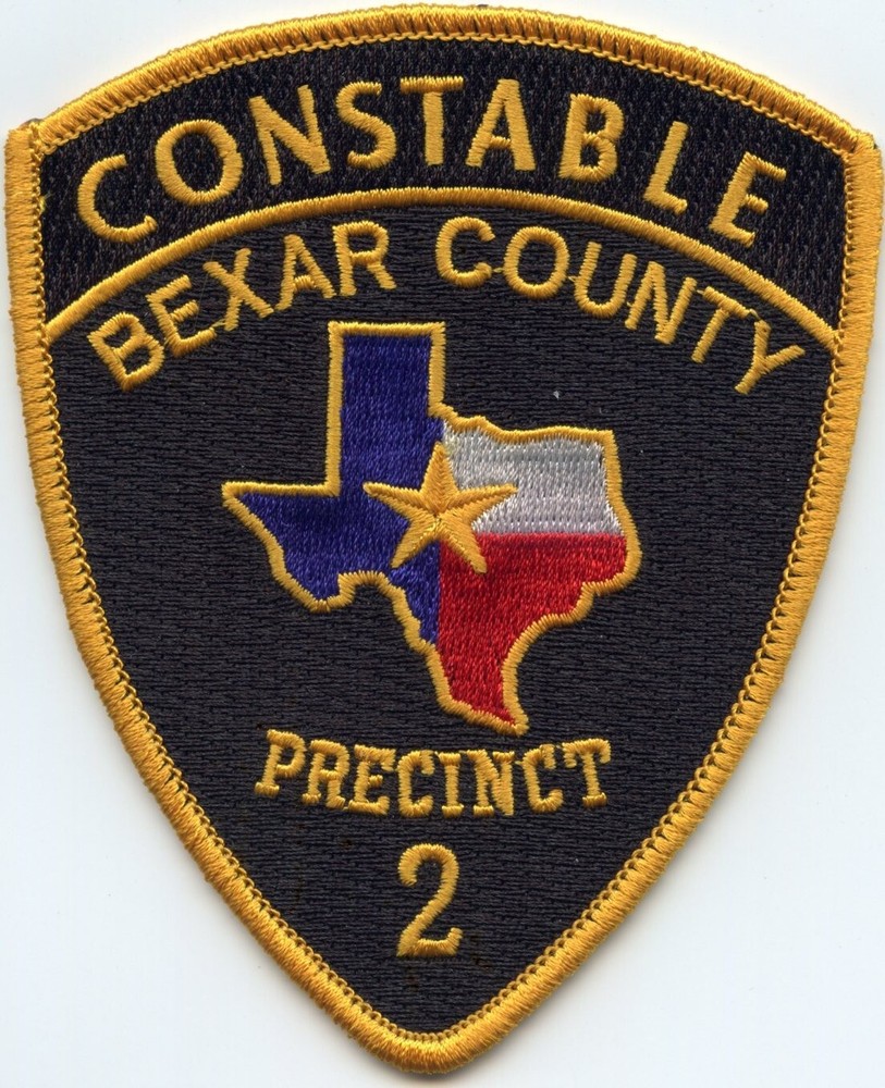 BEXAR COUNTY TEXAS state outline PRECINCT 2 CONSTABLE sheriff police PATCH