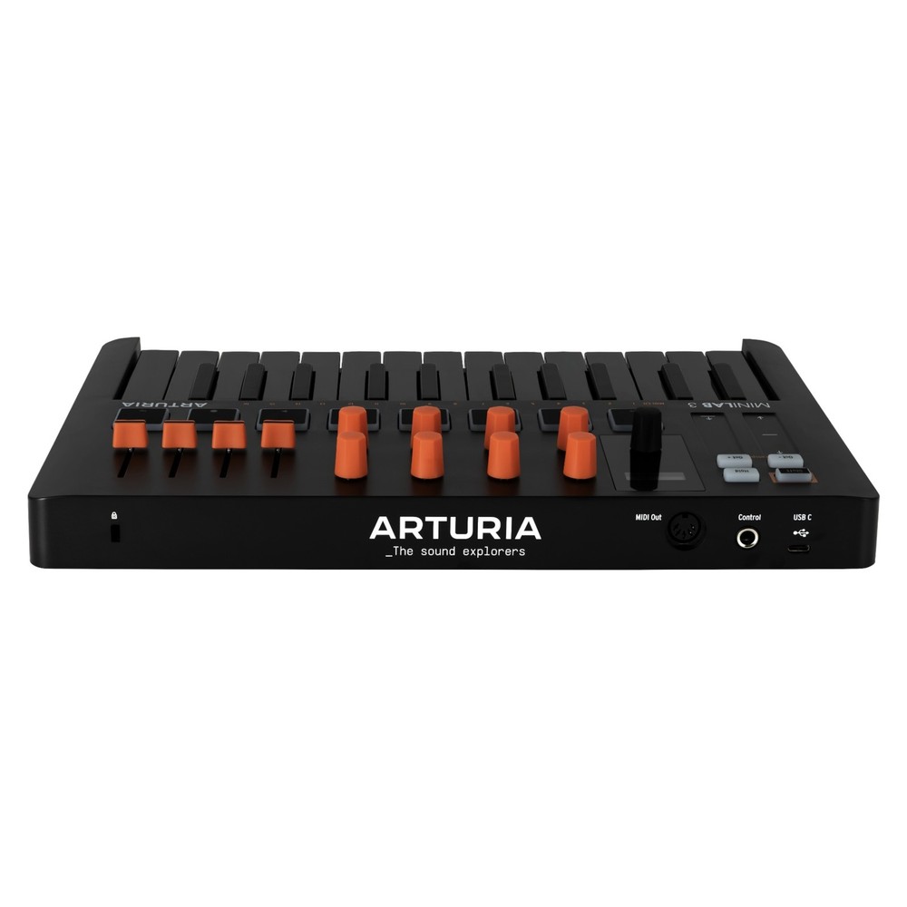 Arturia MiniLab 3 - Universal MIDI Controller, Orange Edition