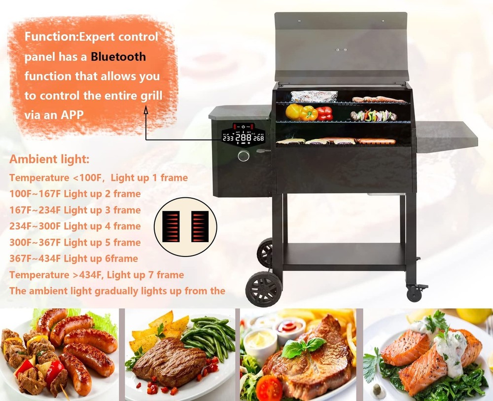 Replacement Expert Grill Digital Thermostat Controller Board with Bluetooth F...