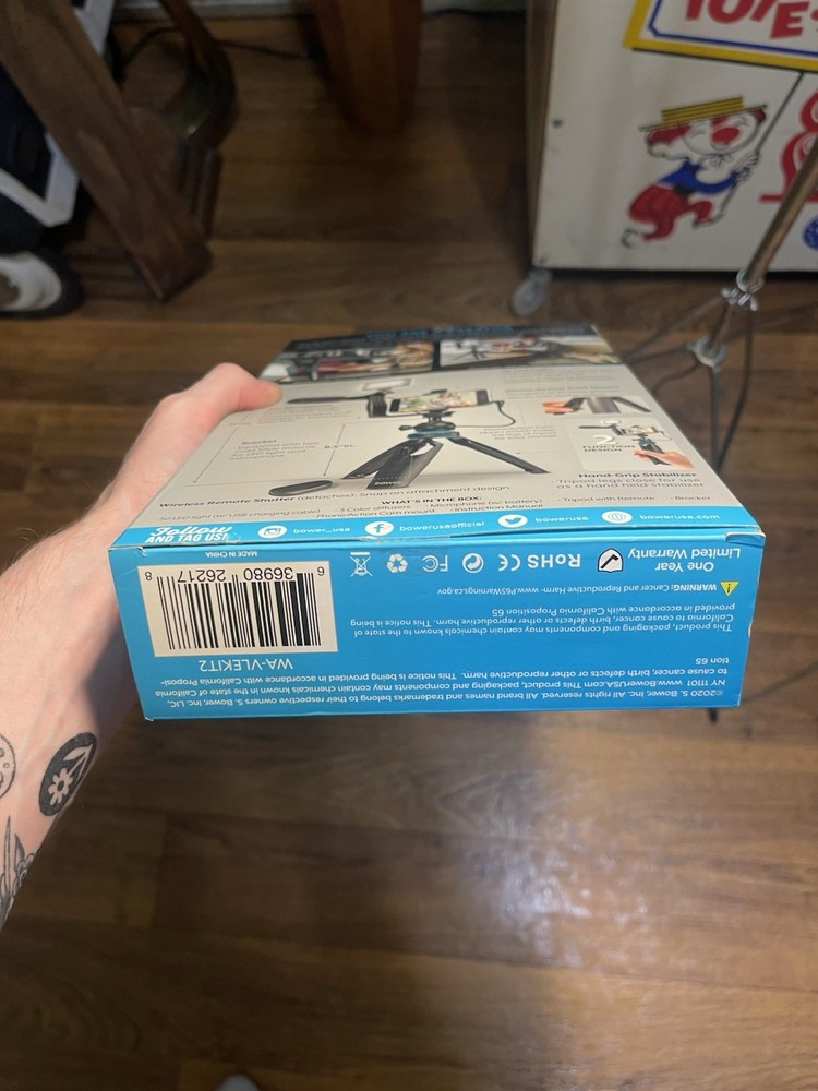 Bower Ultimate Vlogger Kit Smartphone Vlogging Setup - New Open Box