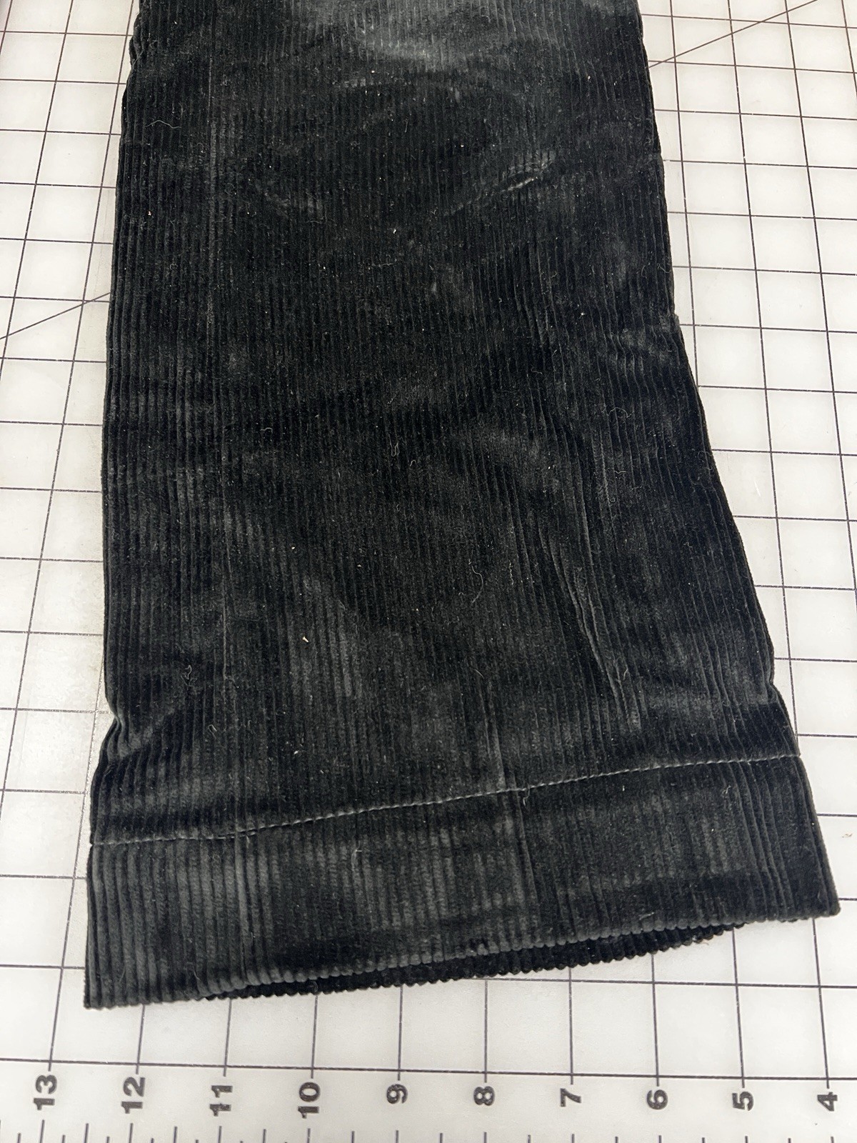 Repro 19th Century Men's Western, Edwardian Trousers, Black Corduroy , SZ 31" W