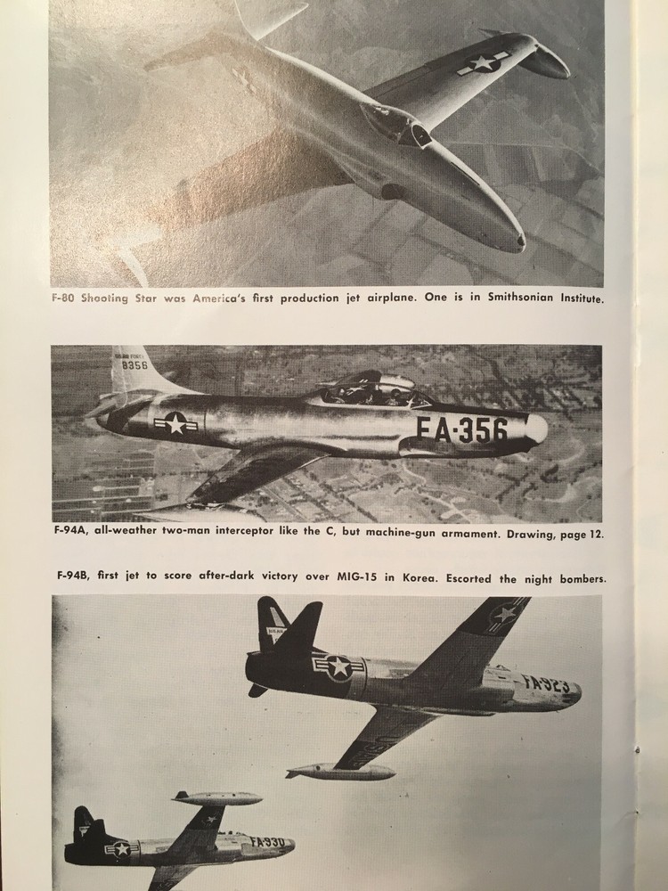 Lockheed F-94C Starfire Detailed Analysis Booklet from Air Age Technical Library