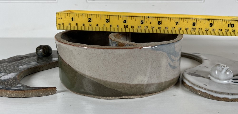 Yin Yang Handmade Pottery Trinket Box