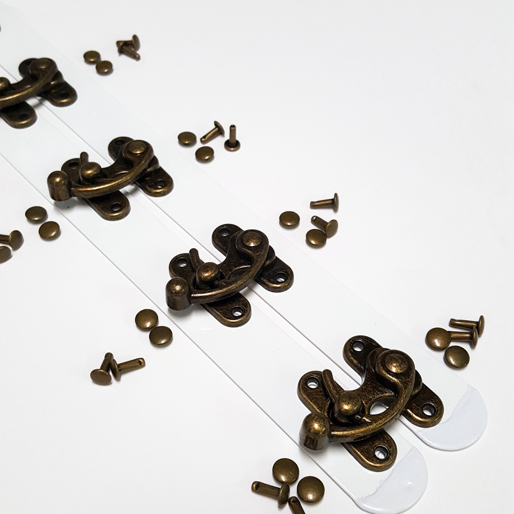 Steampunk Clasp Busk Set - 12" - Corset Making Supplies
