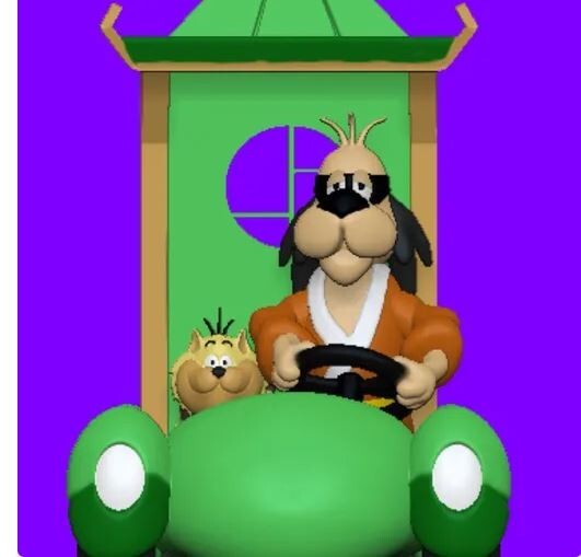 UNPAINTED Hong Kong Phooey & Spot 3D Printed Model Kit