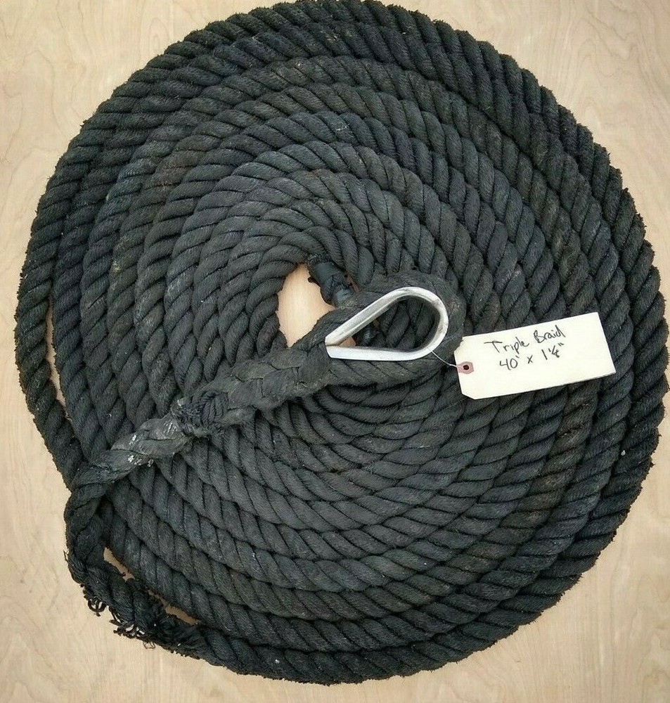 Three Strand Dock Line, 40' X 1⅛"