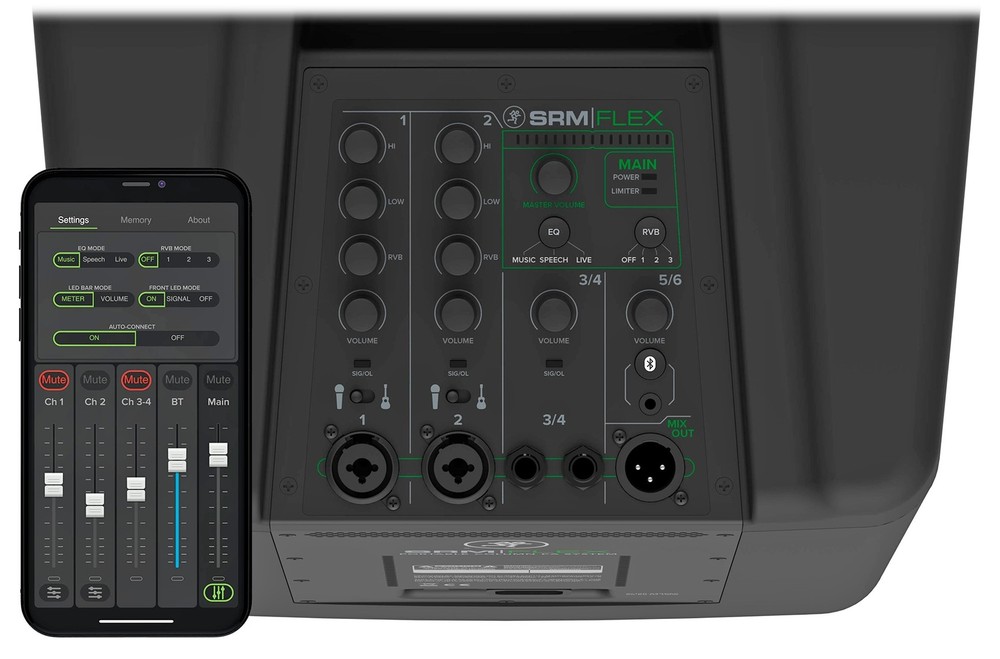 Mackie SRM-Flex 1300w Line Array DJ Speaker PA System w/Sub+Se Electronics Mic