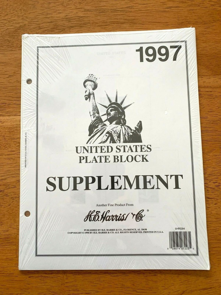 Harris US Plate Block Supplement 1997 Original Package Fresh Never Opened |