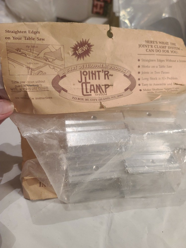 Joint' R Clamp System for table saw by Burt Development NEW