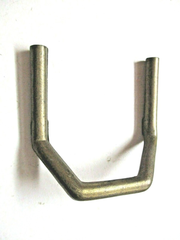 Drawer Wire Pull 338 Handle 45 Degree Half Octagon 2" Centers Dark Brass MCM Vtg