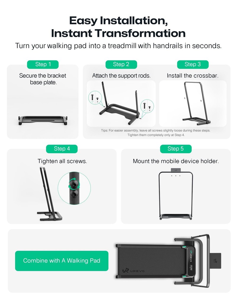 Walking Pad Handle Bar Only, Universal Compatible for Walking Pads 23.6'' Wid