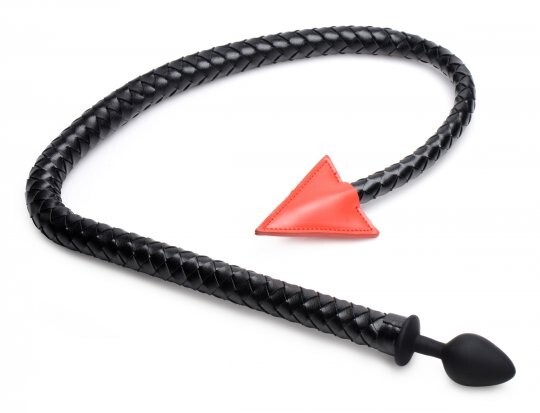 Hellbound Braided Devil Tail Anal Plug Hell Bound Ass Butt Play Silicone Demon M