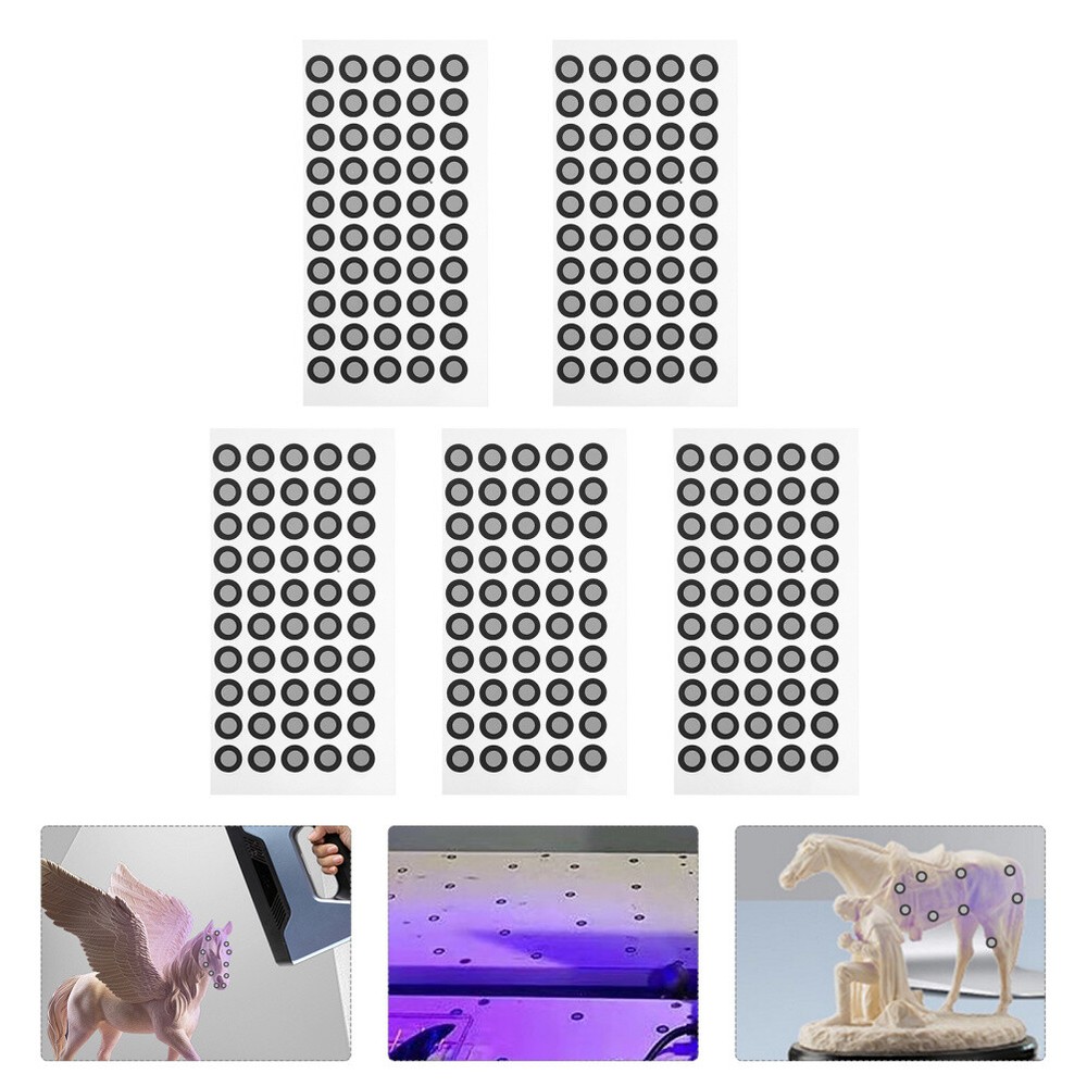 5 Sheets reference mark 3D scan reflection points lidar scanner