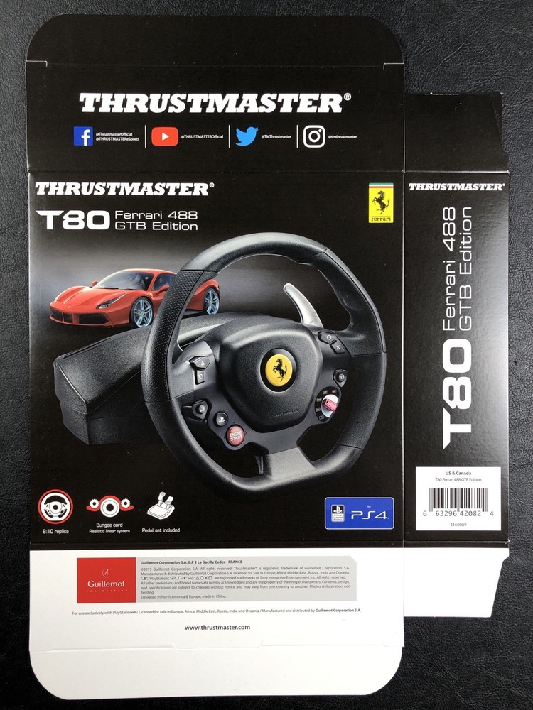 Thrustmaster PlayStation Xbox Ferrari Wheel - Store Use Display Boxes Only