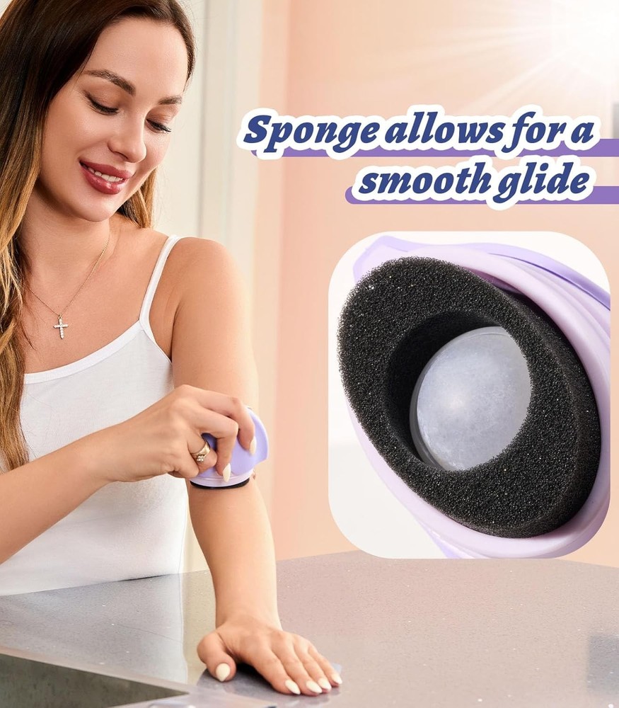 Sunscreen Applicator - Portable - BPA-Free Refillable Roll on Sponge...