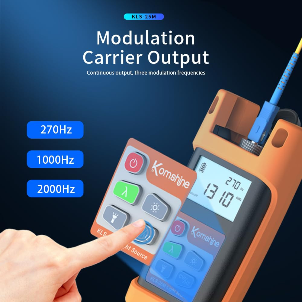 Compact Fiber Optic Light Source KLS-25M with Universal Interface & Case