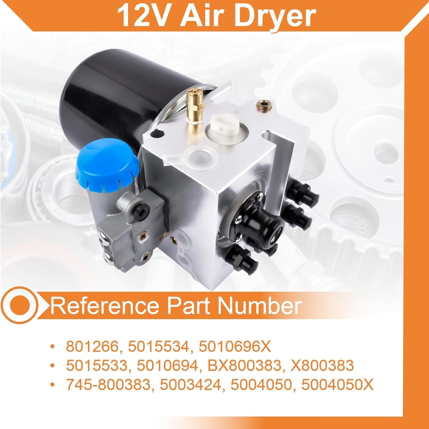 801266 Air Dryer 12V for Peterbilt Kenworth International Prostar Freightliner