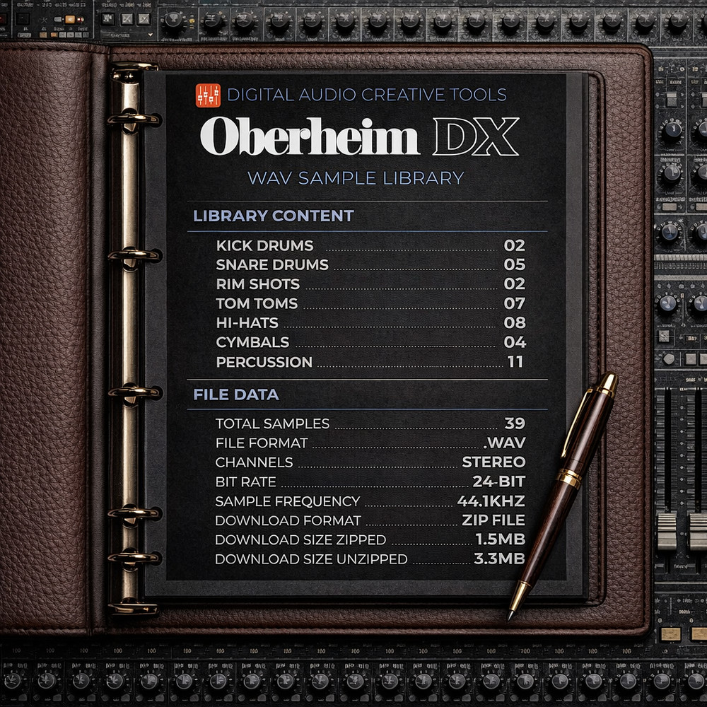 Oberheim DX Drum Machine Sample Library