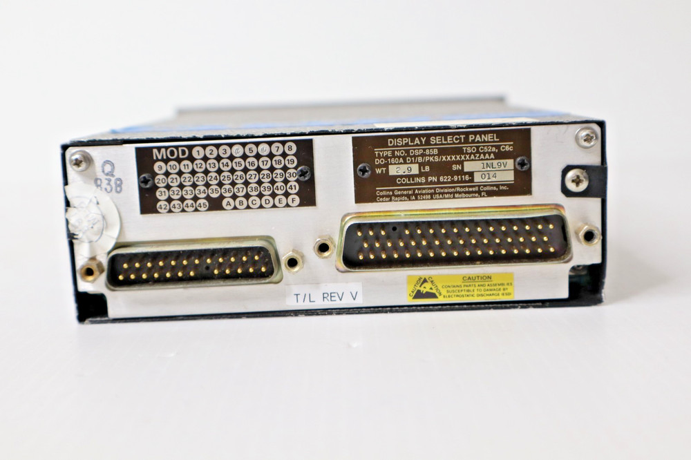 Collins DSP-85B Display Select Panel 622-9116-014