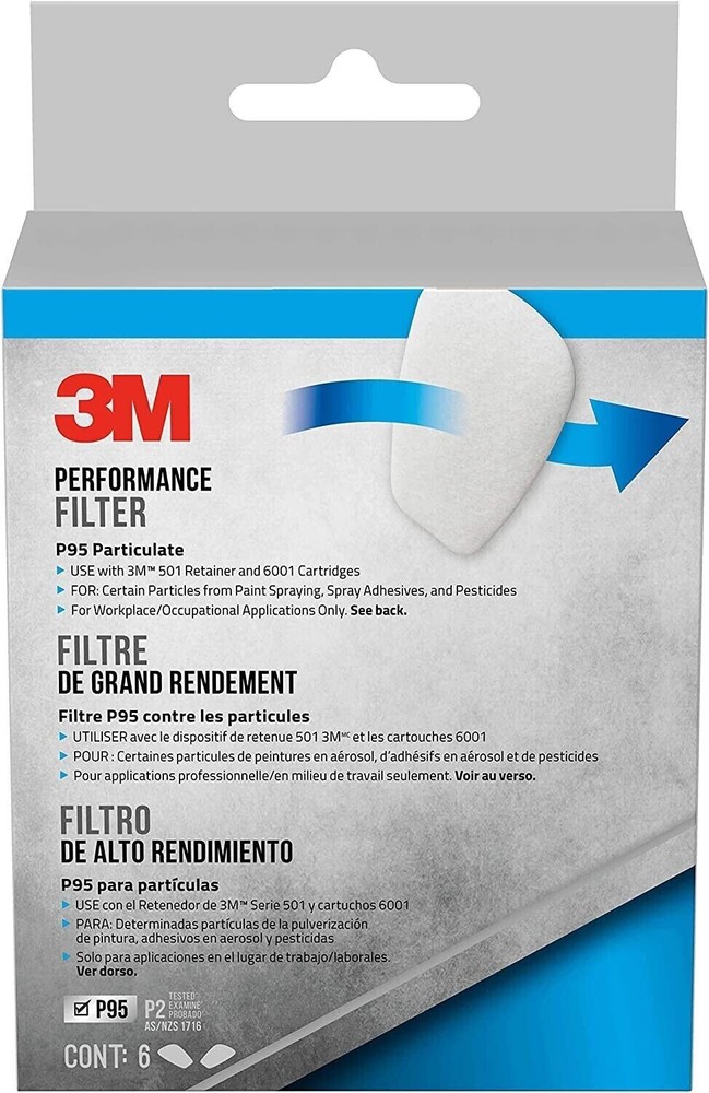 3M PERFORMANCE FILTER PARTICULATE P95, Count 6