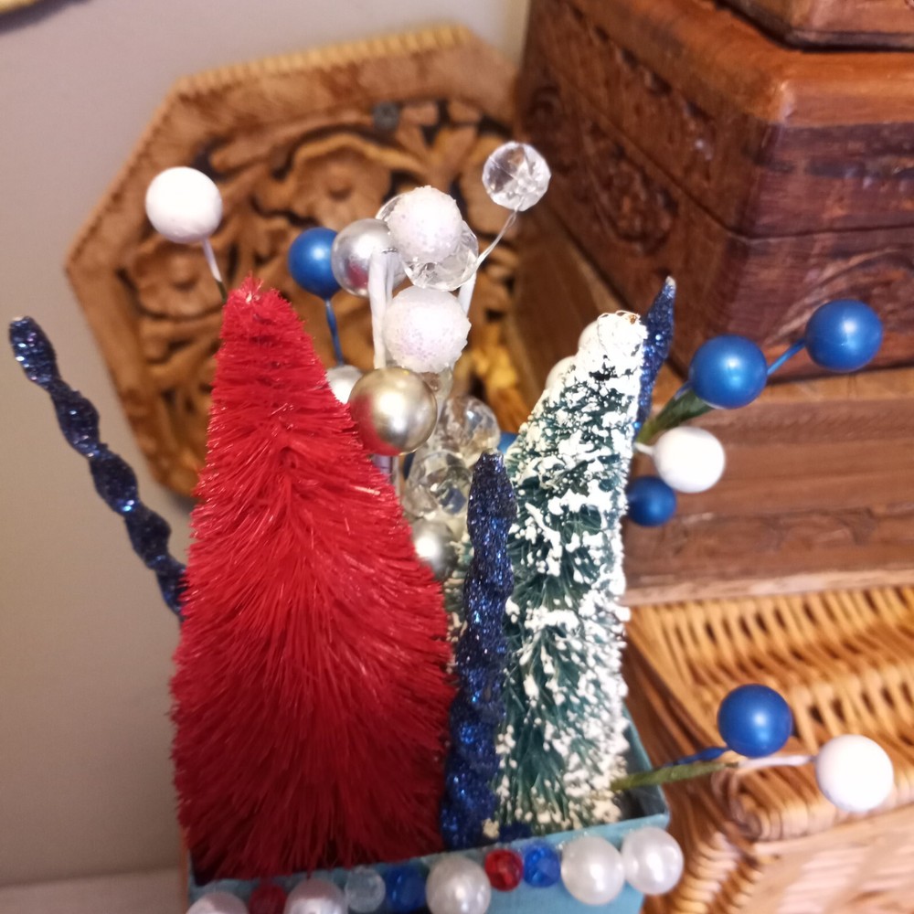 Altered Match Book Holder. Nutcracker Christmas Decoration. Assemblage Art