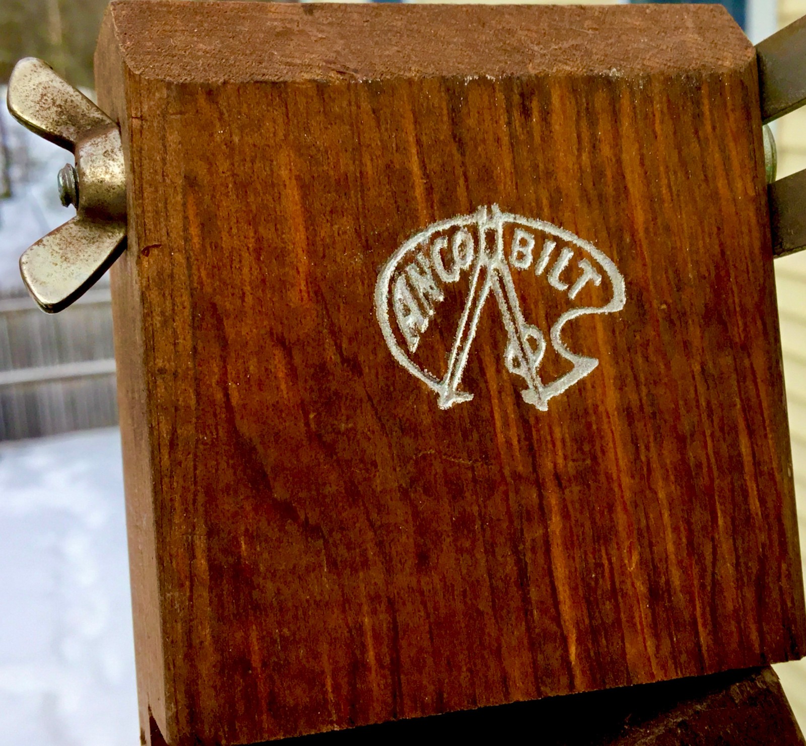 Vintage Anco Bilt 66" Folding Brown Wood Artist Painting Easel