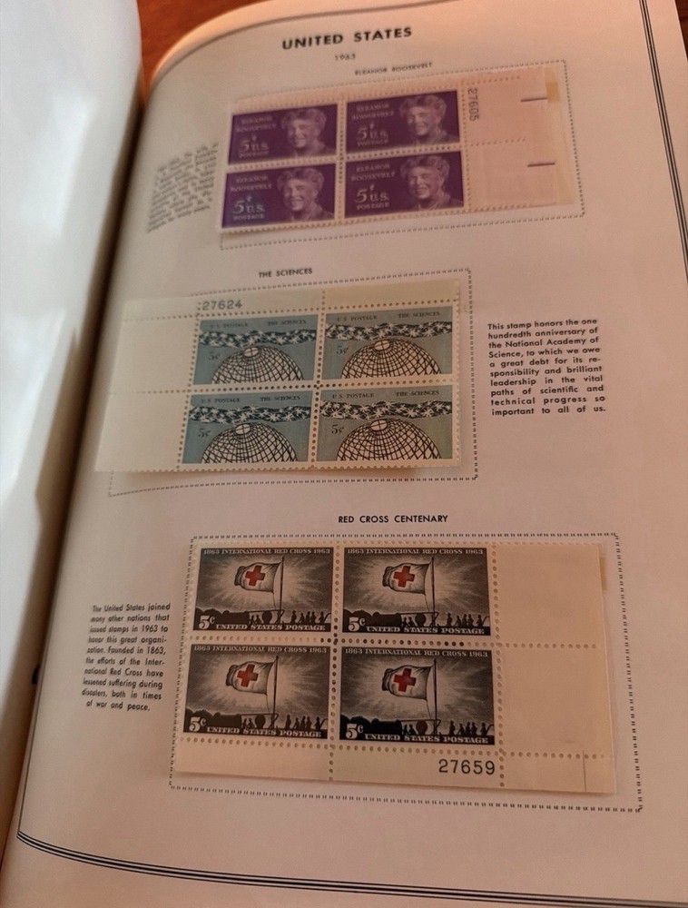 H.E. Harris United States Plate Block Album Volume 1 with Mounted Plate Blocks