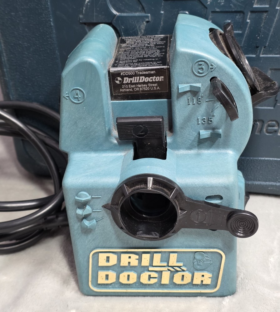 Drill Doctor DD500 Tradesman Drill Bit Sharpener Complete Kit w/ Case