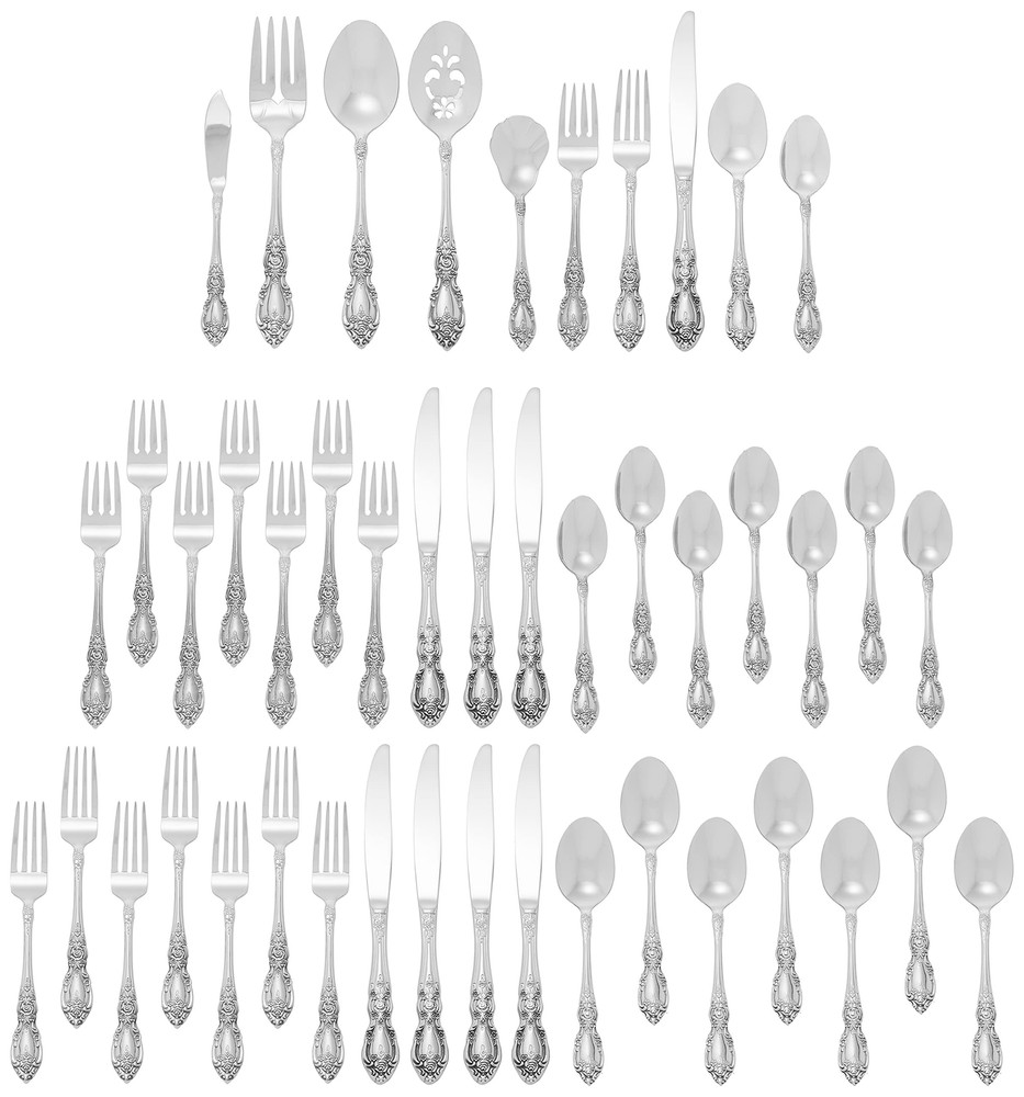 Oneida Wordsworth Flatware 45 pieces (Service for 8) 45-Piece Flatware Set