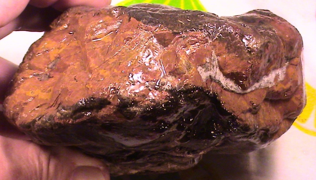 Chalcopyrite Script Jasper Agate, Natural Lapidary Rock, 3 LBS, 4 OZ, #300