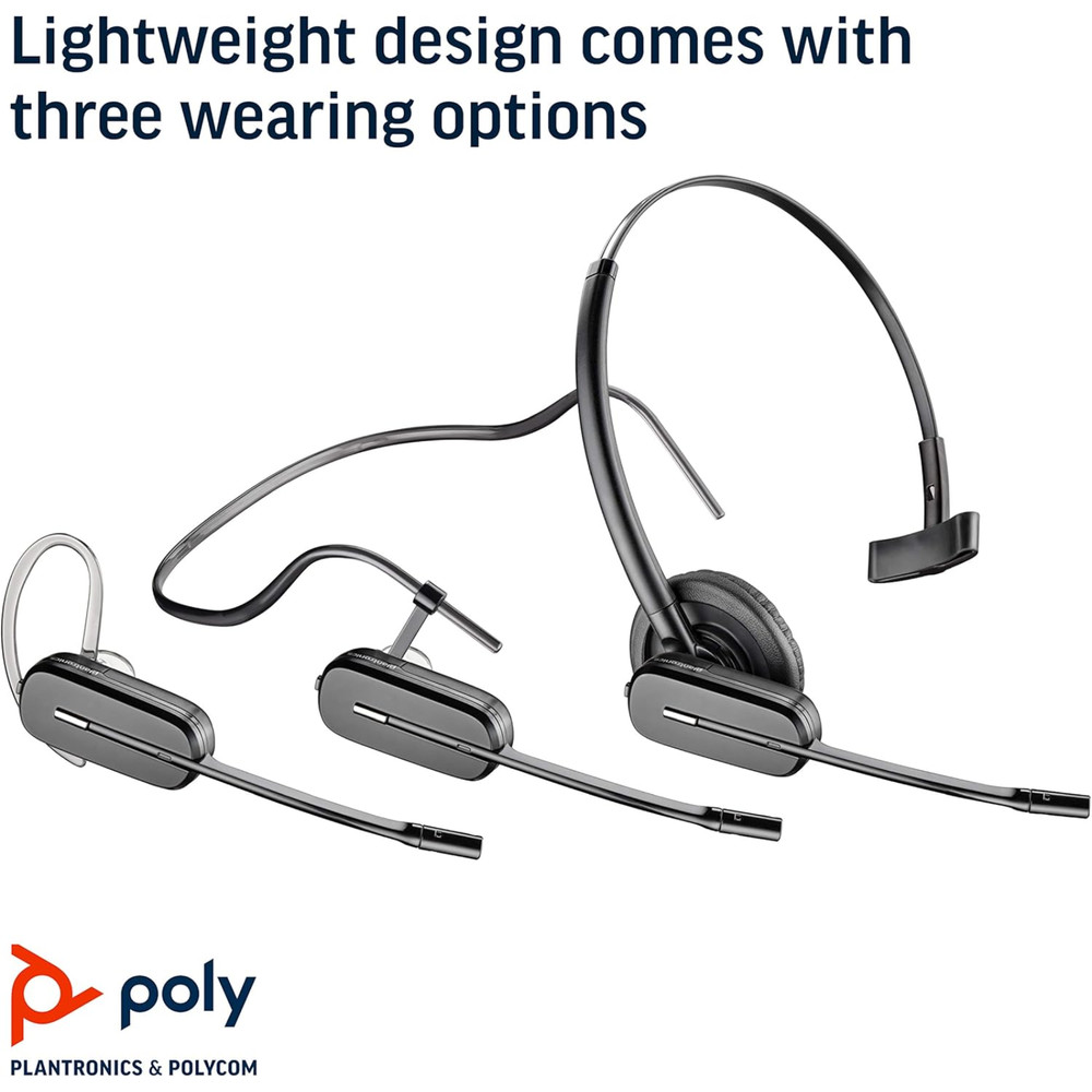 Poly Plantronics CS540 Wireless Convertible Headset DECT HD Noise Cancelling Mic