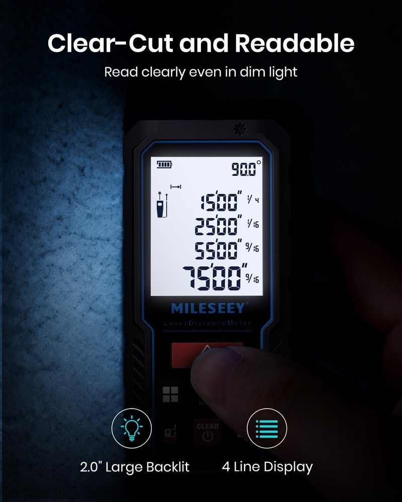 Efficient 229ft Laser Measure Device with 2mm Accuracy & Waterproof Design
