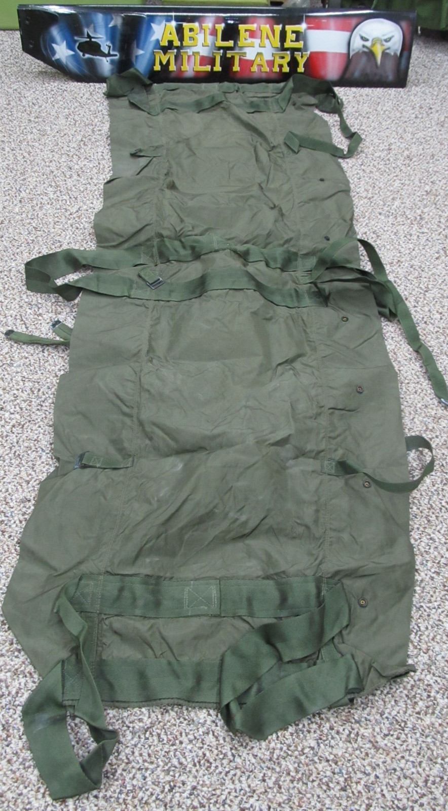 US Military Nylon Poleless Litter NSN:6530-00-783-7510 (olive drab)