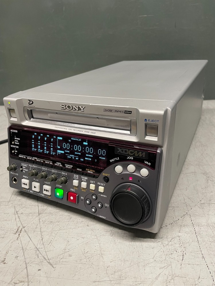 Sony PDW-1500 XDCAM Disc Sd Compact Deck Professional Recorder Player