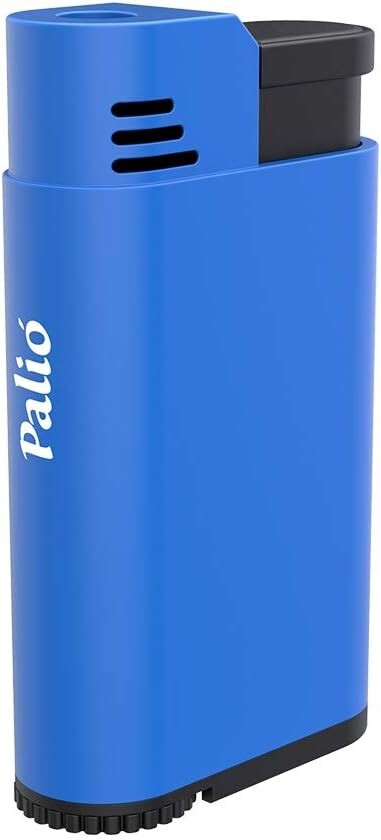 Palio Torcia Single Jet Flame Lighter, Refillable, Adjustable Torch Flame, Blue