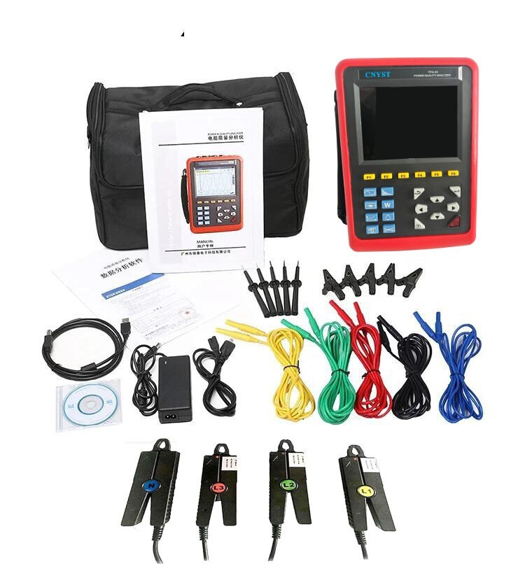 Three-Phase Energy Quality Analyzer Power Quality Analyzer Data Logger 10mA-10A